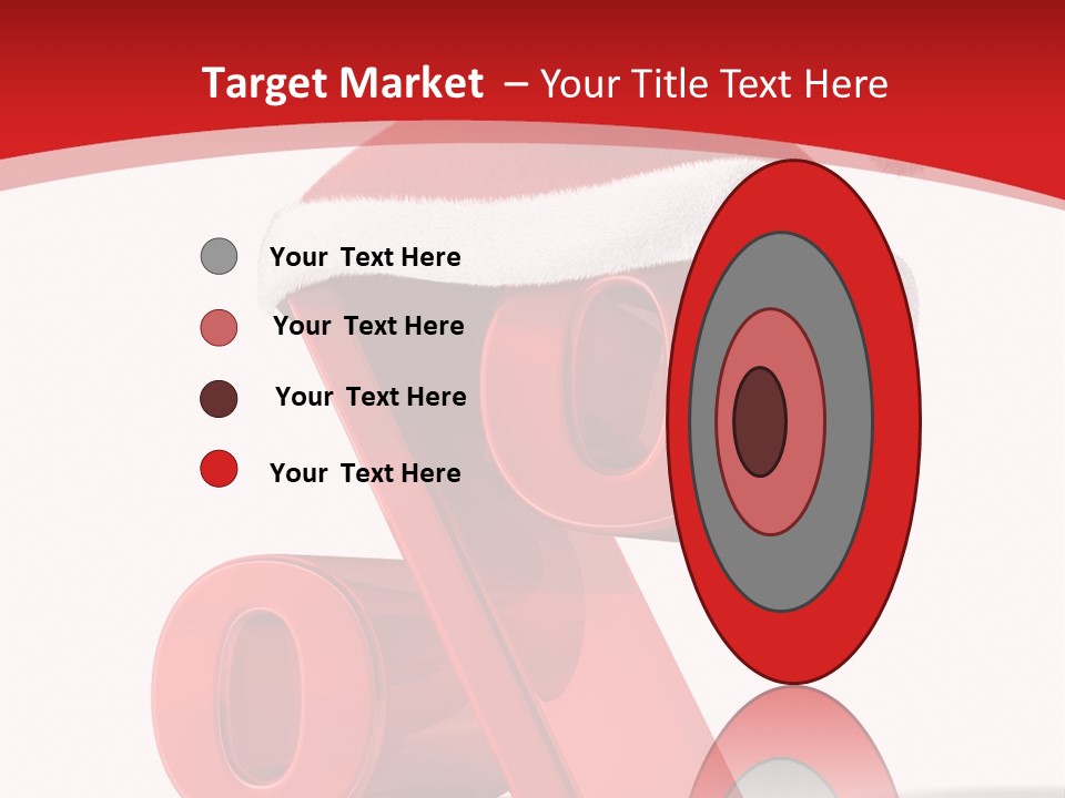 Christmas Red Pencil Offer PowerPoint Template