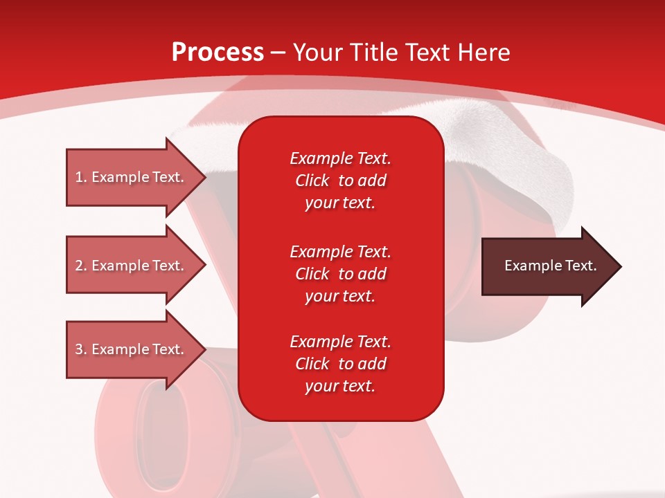 Christmas Red Pencil Offer PowerPoint Template