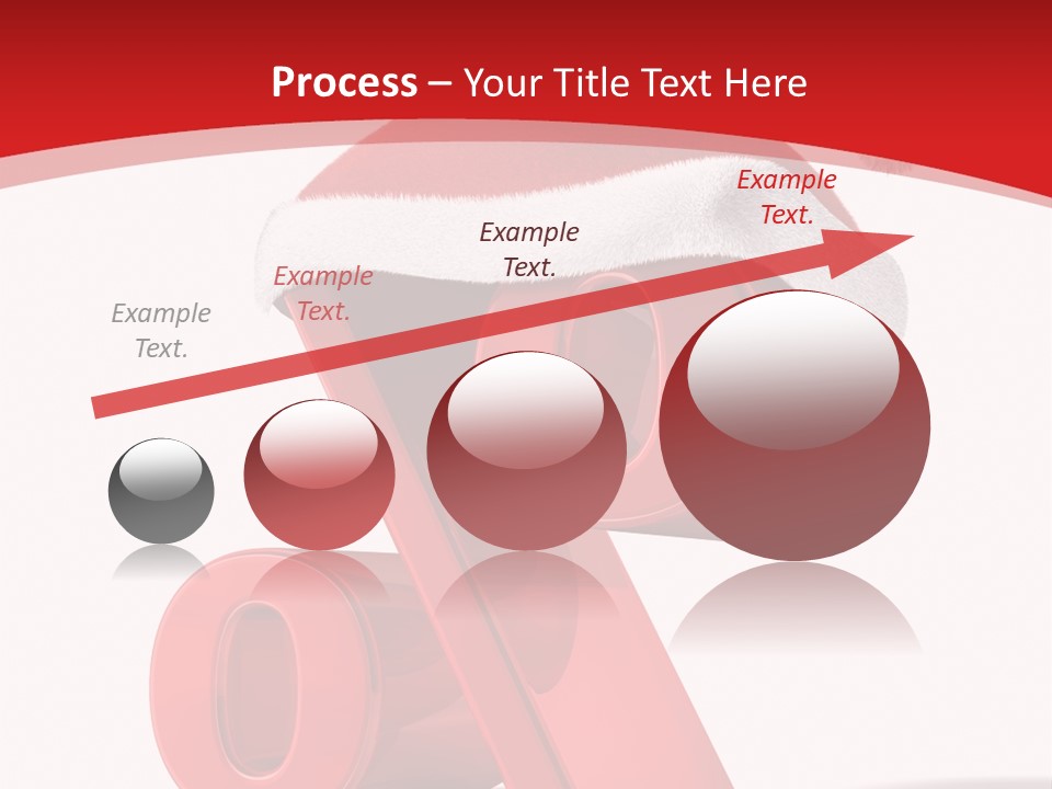 Christmas Red Pencil Offer PowerPoint Template