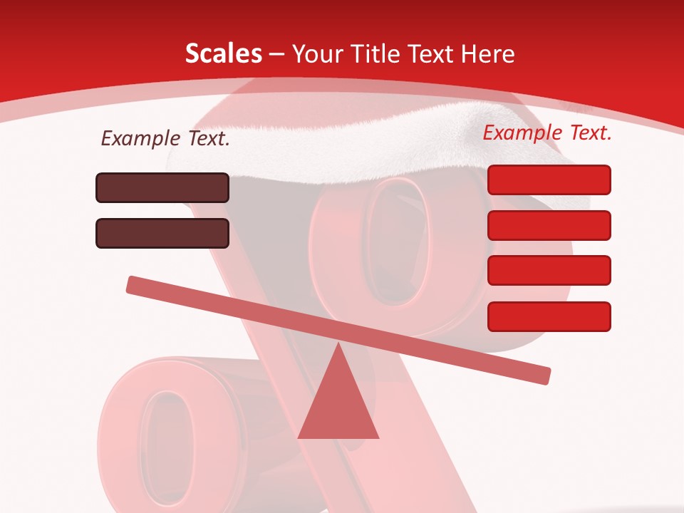 Christmas Red Pencil Offer PowerPoint Template