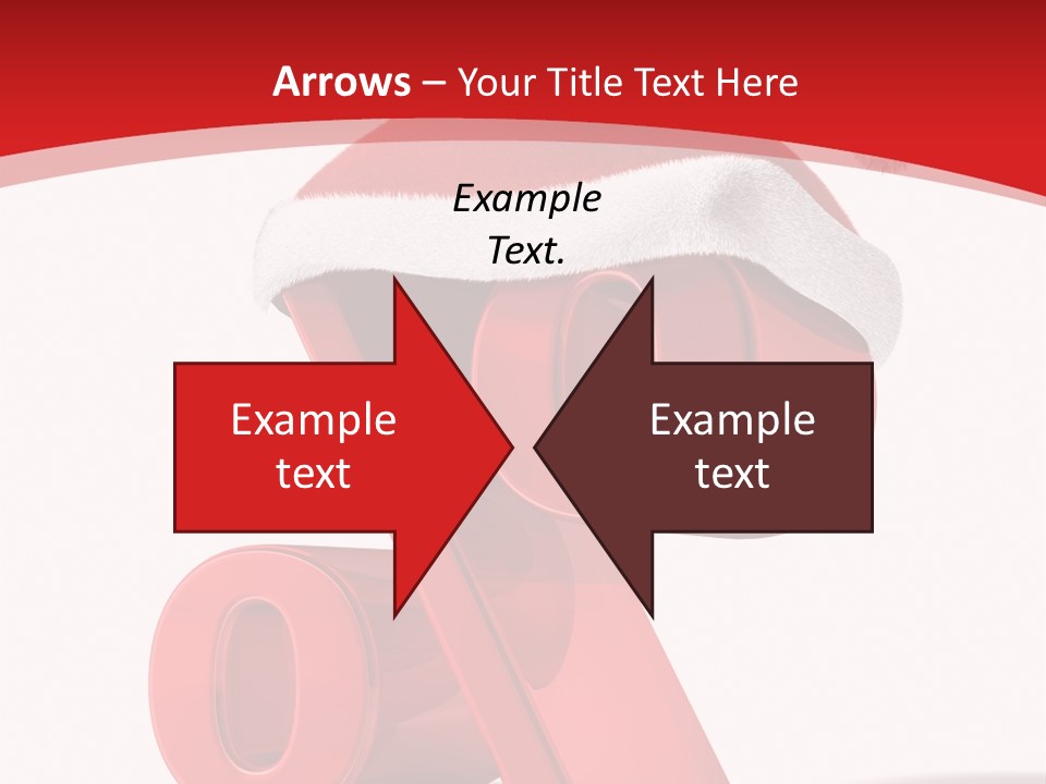 Christmas Red Pencil Offer PowerPoint Template