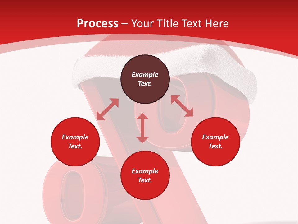 Christmas Red Pencil Offer PowerPoint Template