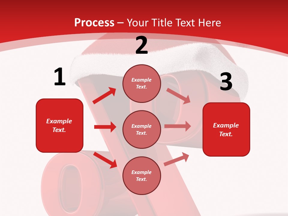 Christmas Red Pencil Offer PowerPoint Template