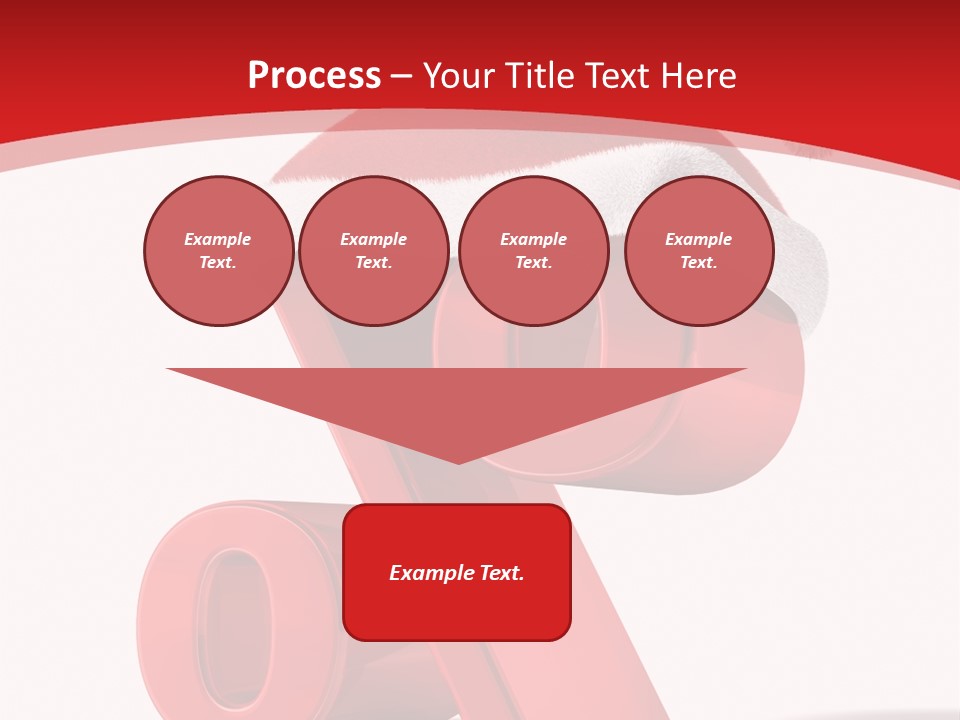 Christmas Red Pencil Offer PowerPoint Template