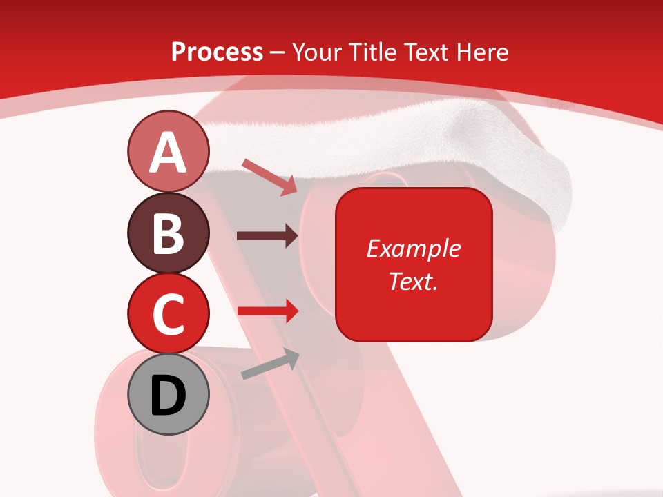 Christmas Red Pencil Offer PowerPoint Template