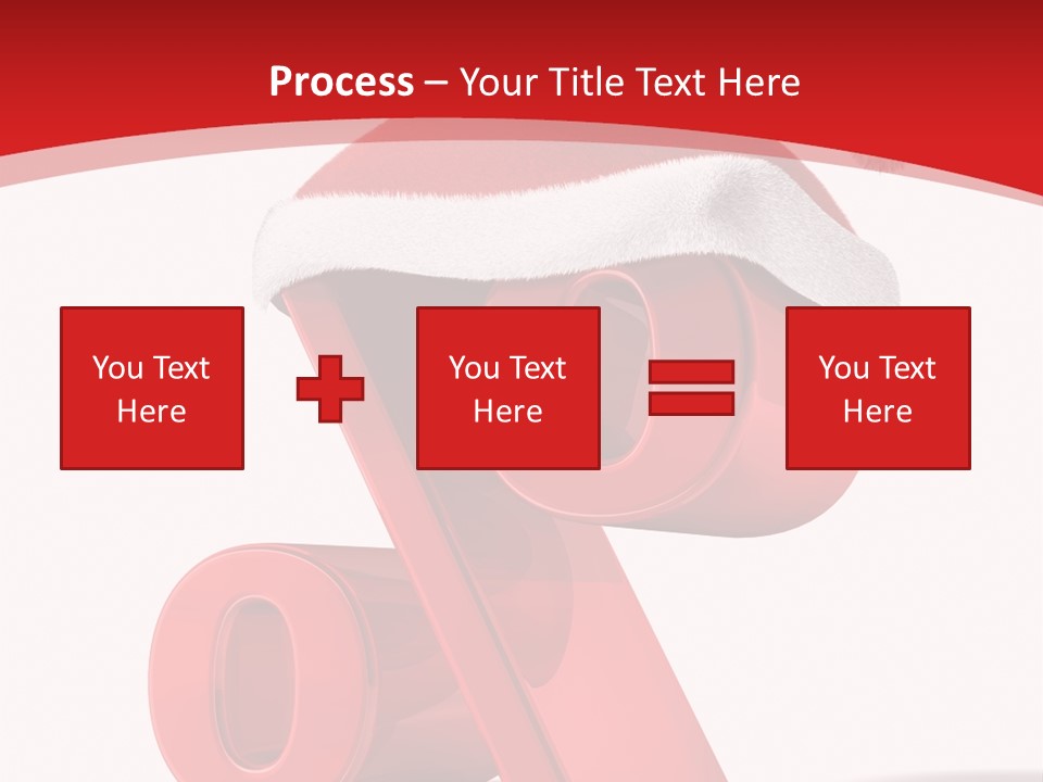 Christmas Red Pencil Offer PowerPoint Template