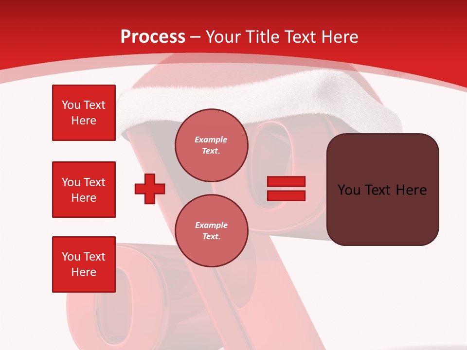 Christmas Red Pencil Offer PowerPoint Template