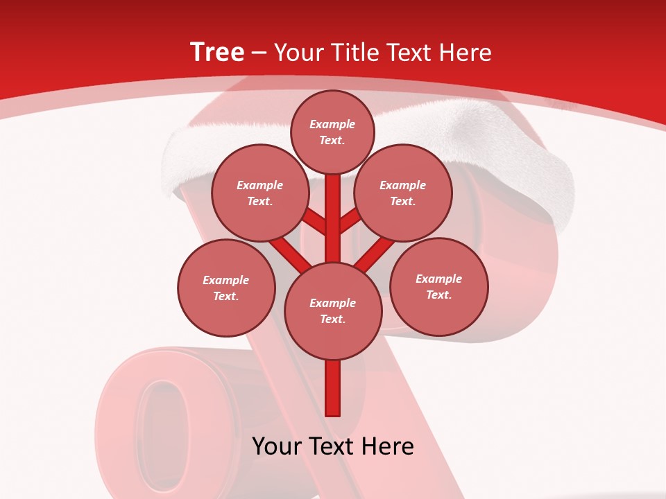 Christmas Red Pencil Offer PowerPoint Template