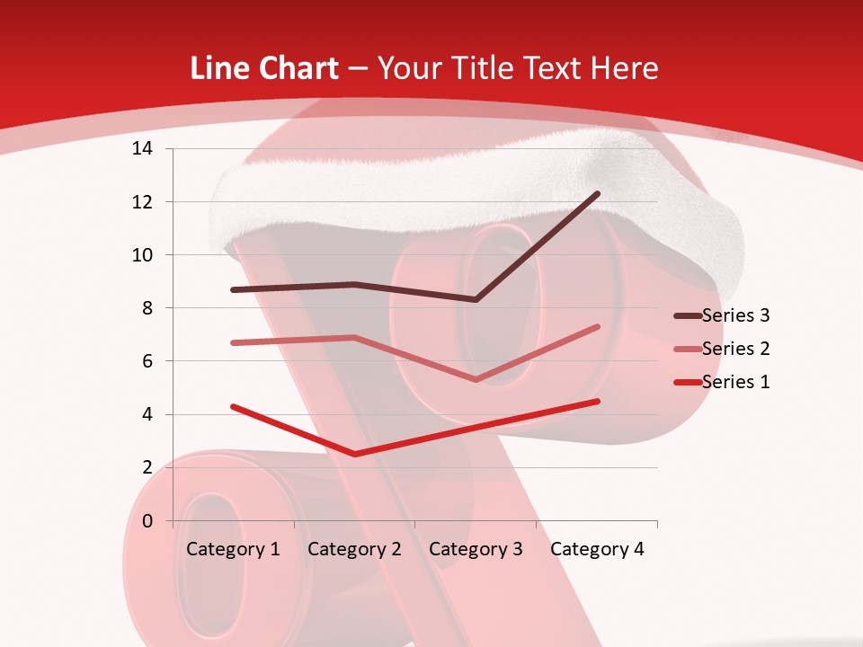 Christmas Red Pencil Offer PowerPoint Template
