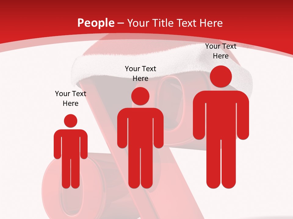 Christmas Red Pencil Offer PowerPoint Template