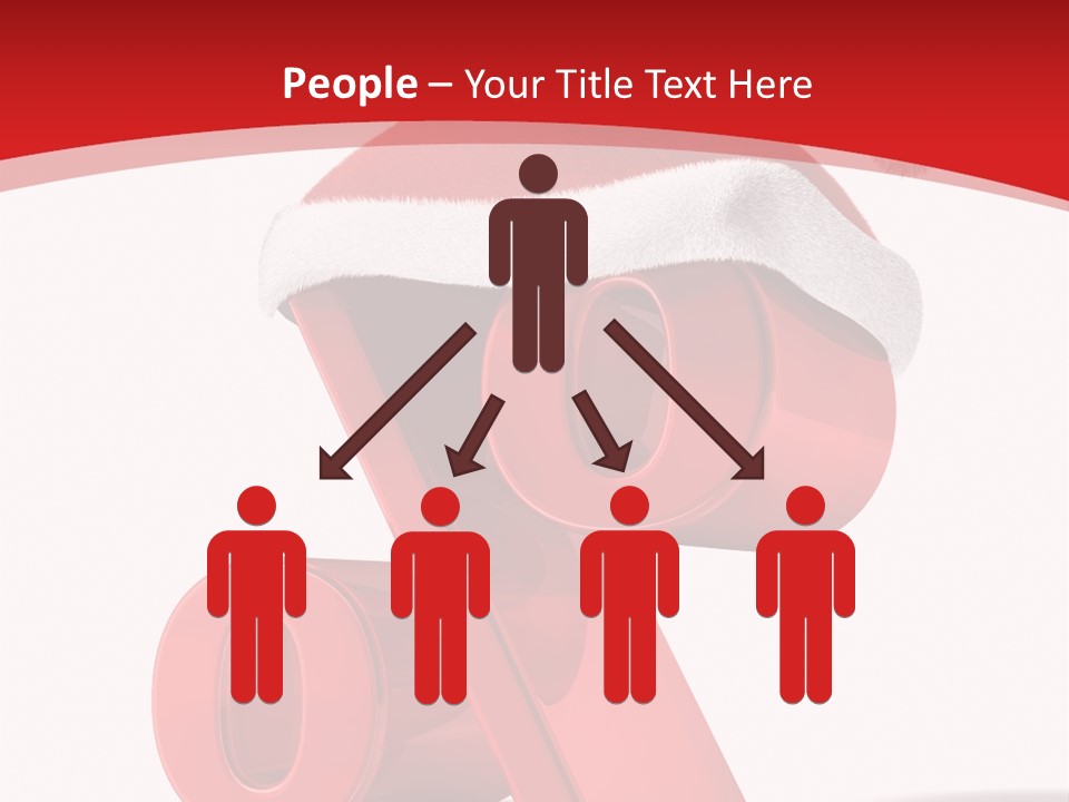 Christmas Red Pencil Offer PowerPoint Template