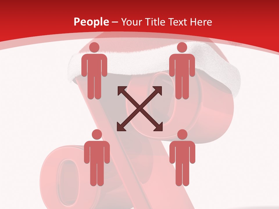 Christmas Red Pencil Offer PowerPoint Template