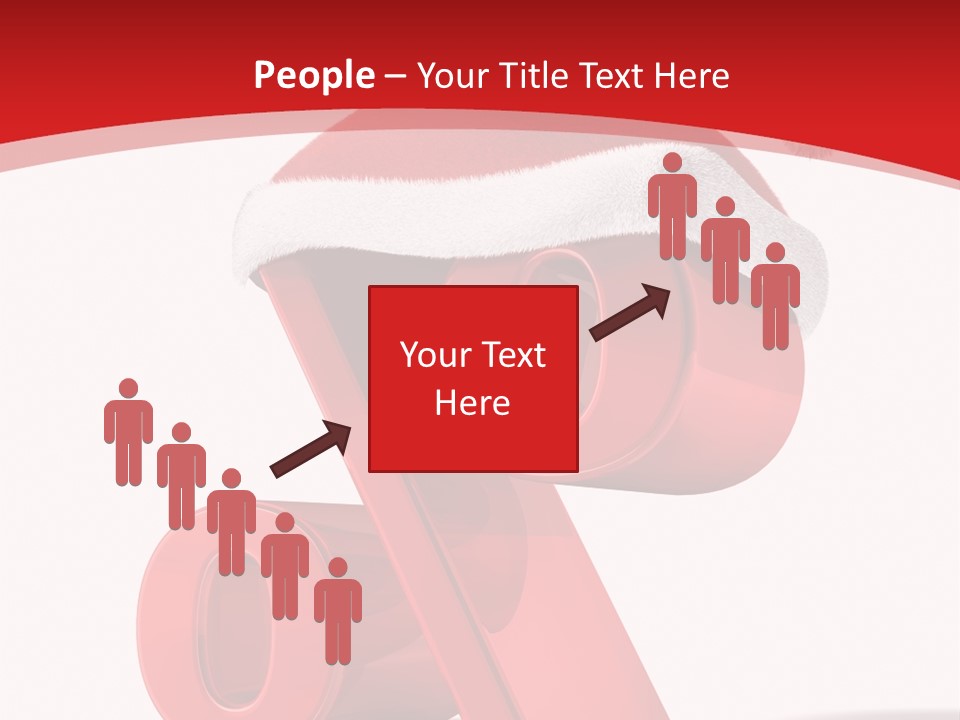 Christmas Red Pencil Offer PowerPoint Template