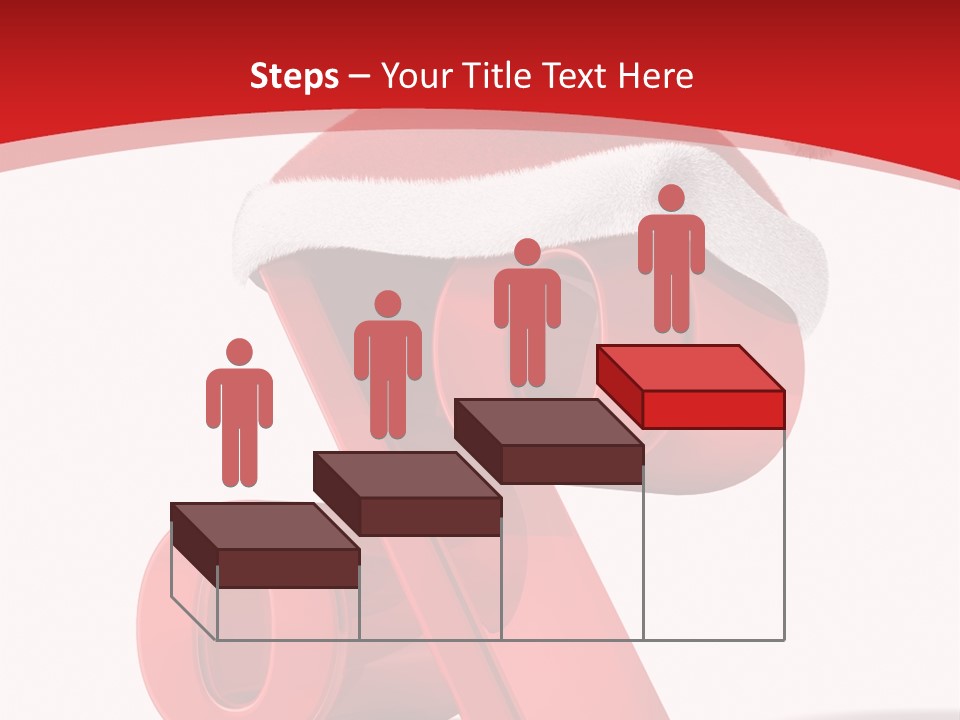 Christmas Red Pencil Offer PowerPoint Template