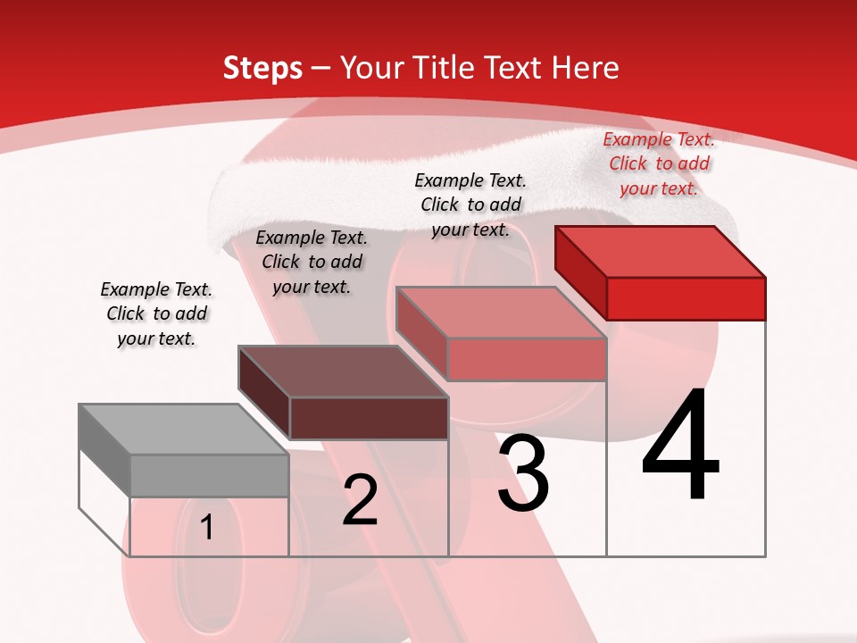 Christmas Red Pencil Offer PowerPoint Template