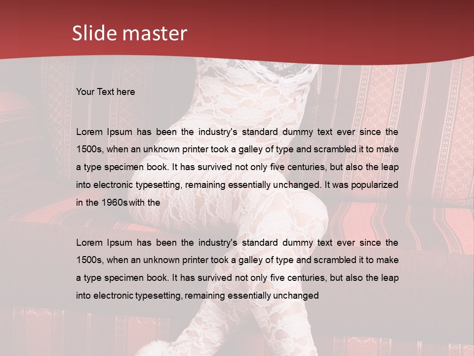 Pretty Lady Lingerie PowerPoint Template