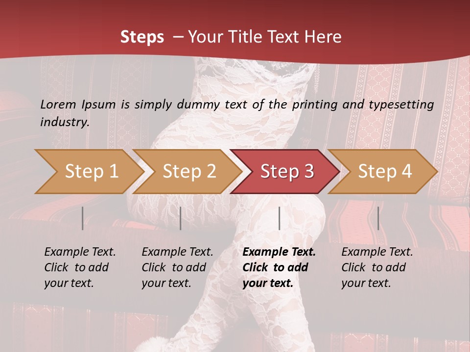 Pretty Lady Lingerie PowerPoint Template