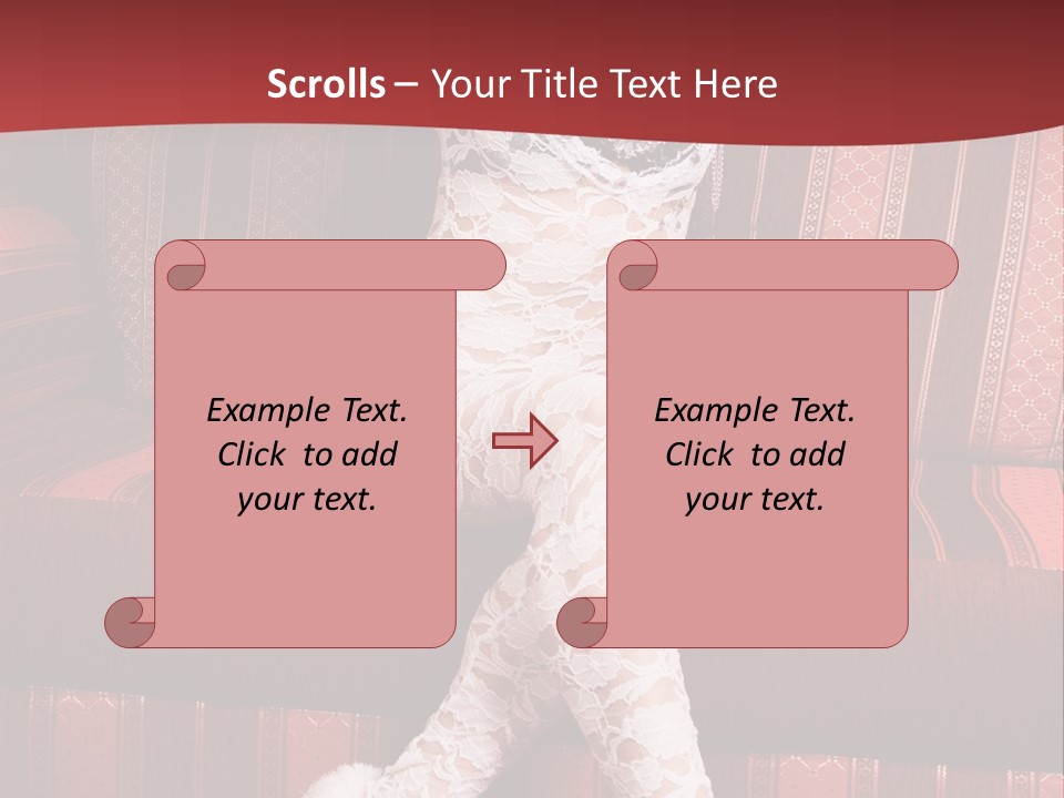 Pretty Lady Lingerie PowerPoint Template