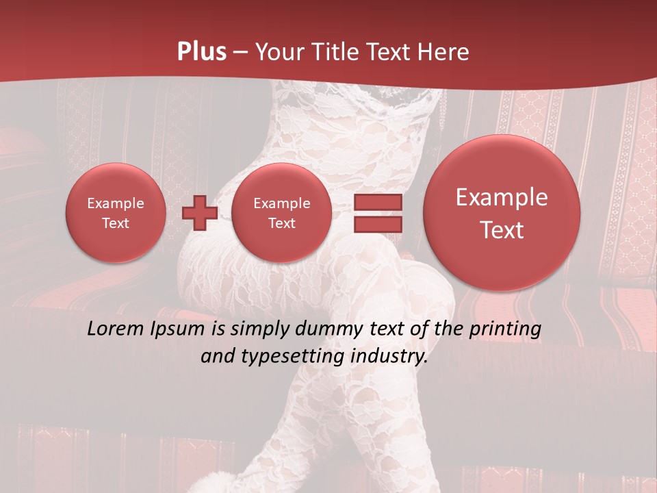 Pretty Lady Lingerie PowerPoint Template