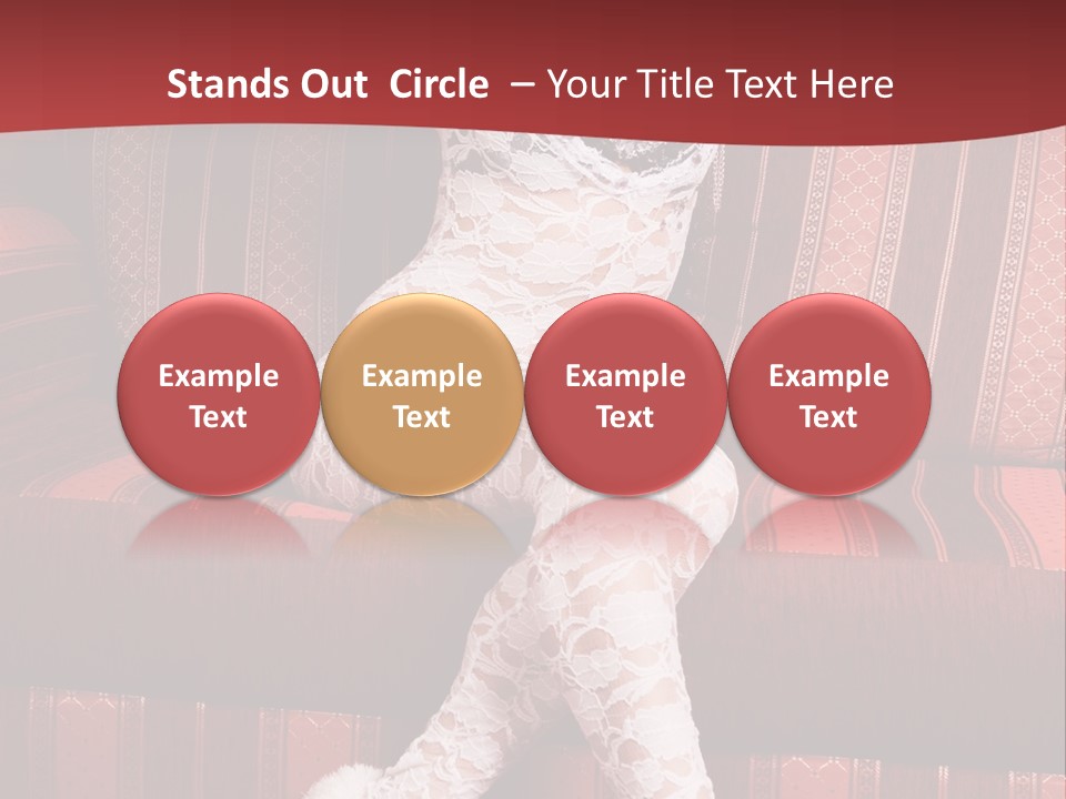 Pretty Lady Lingerie PowerPoint Template