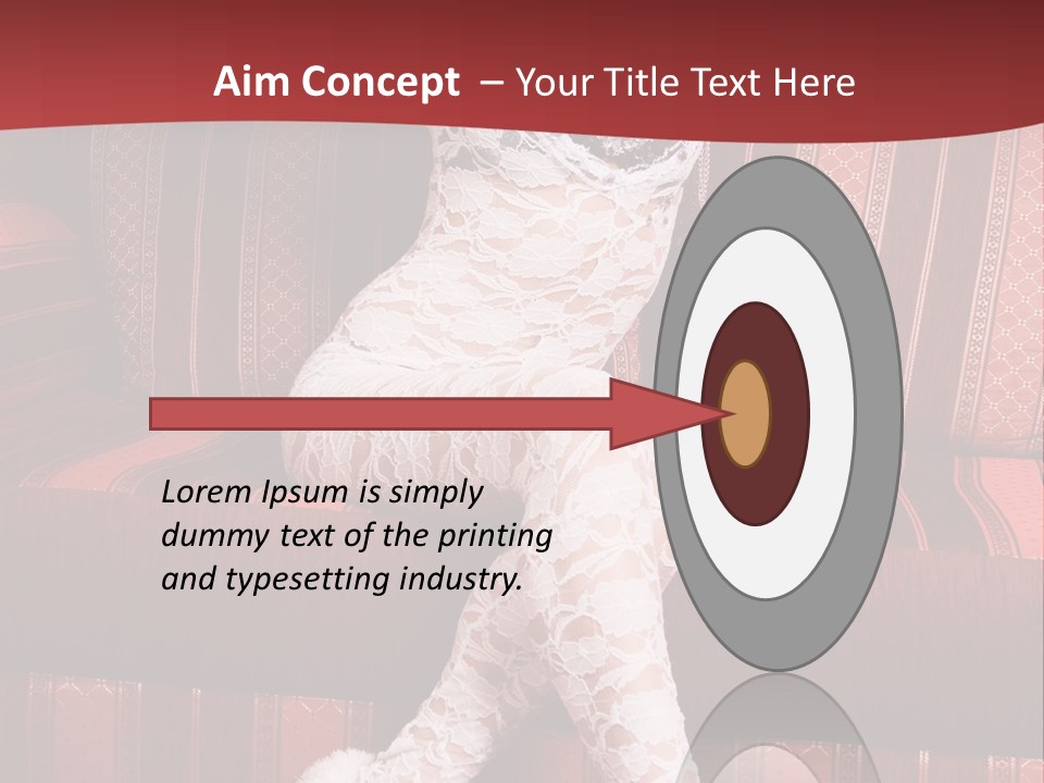 Pretty Lady Lingerie PowerPoint Template