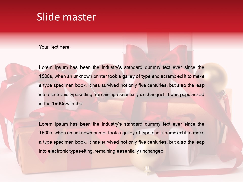 Decoration Square Photo PowerPoint Template