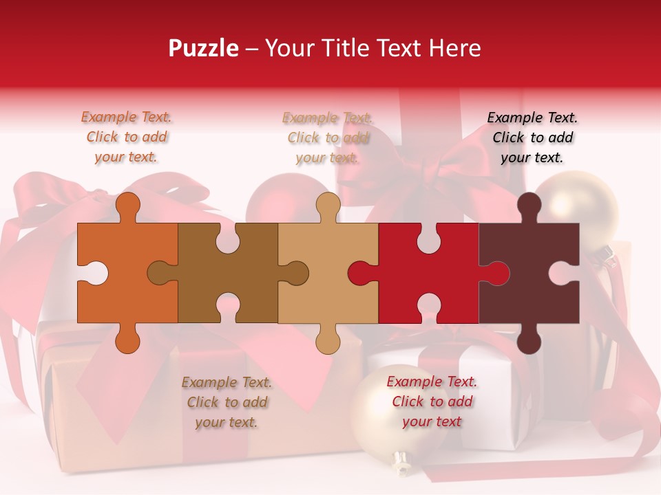 Decoration Square Photo PowerPoint Template