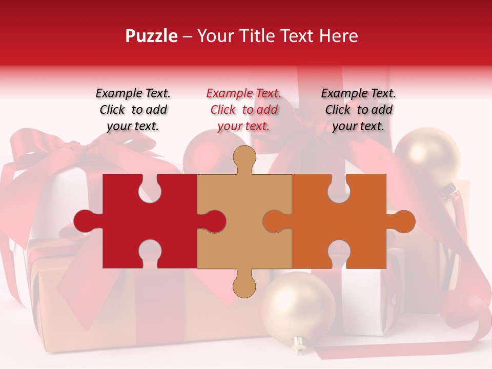 Decoration Square Photo PowerPoint Template