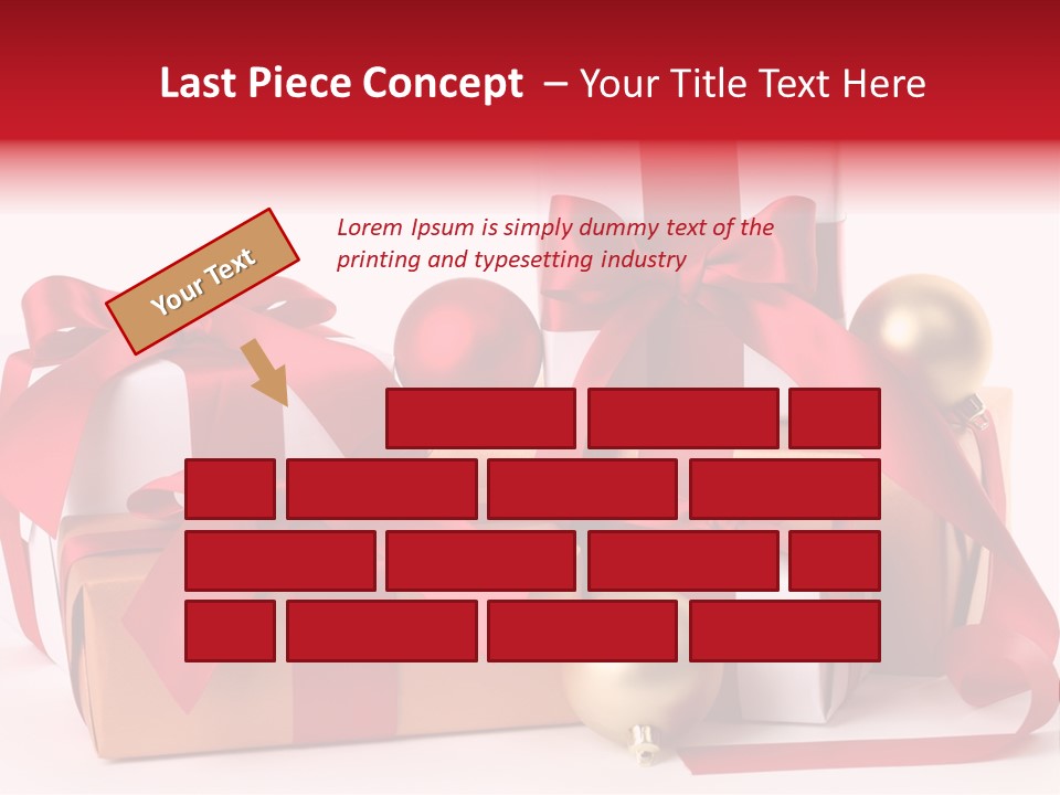 Decoration Square Photo PowerPoint Template