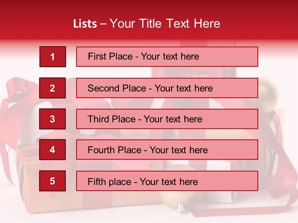 Decoration Square Photo PowerPoint Template