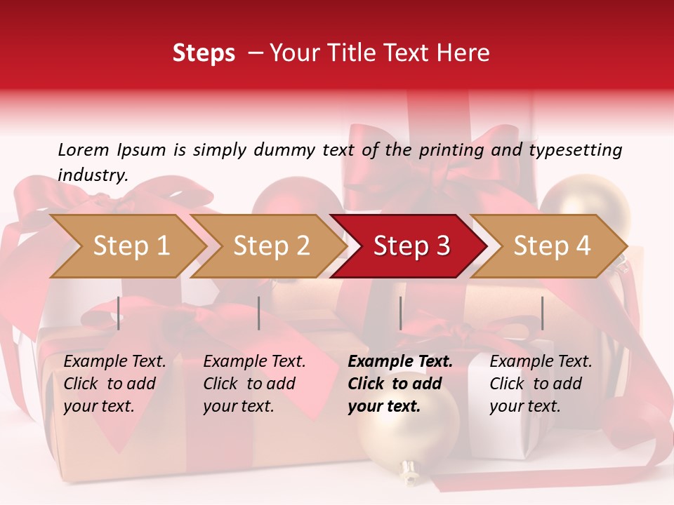 Decoration Square Photo PowerPoint Template