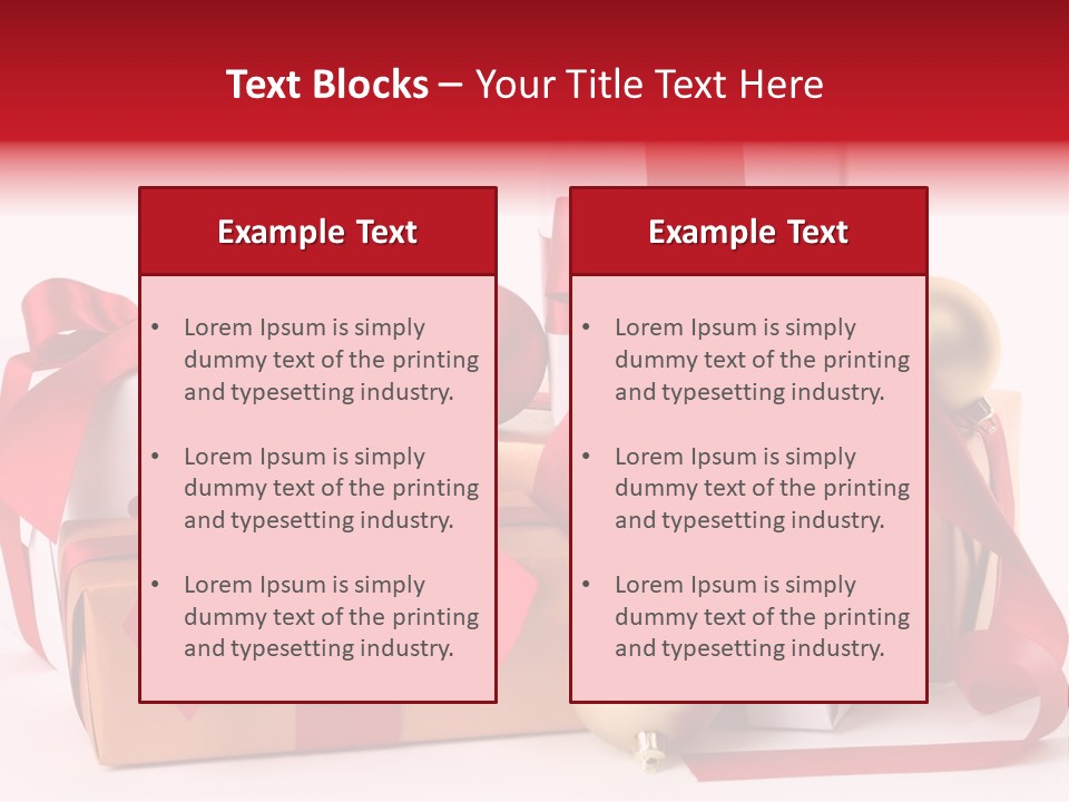 Decoration Square Photo PowerPoint Template