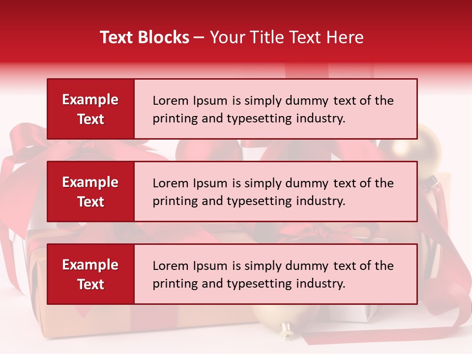 Decoration Square Photo PowerPoint Template