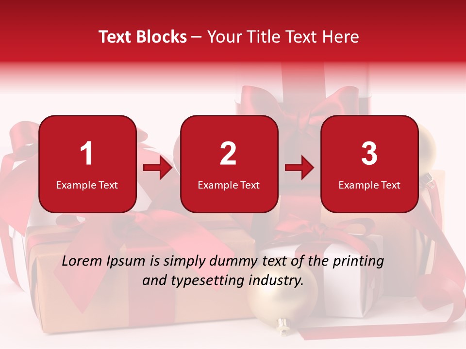 Decoration Square Photo PowerPoint Template