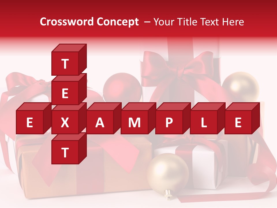 Decoration Square Photo PowerPoint Template