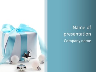 Box Paper Christmas PowerPoint Template