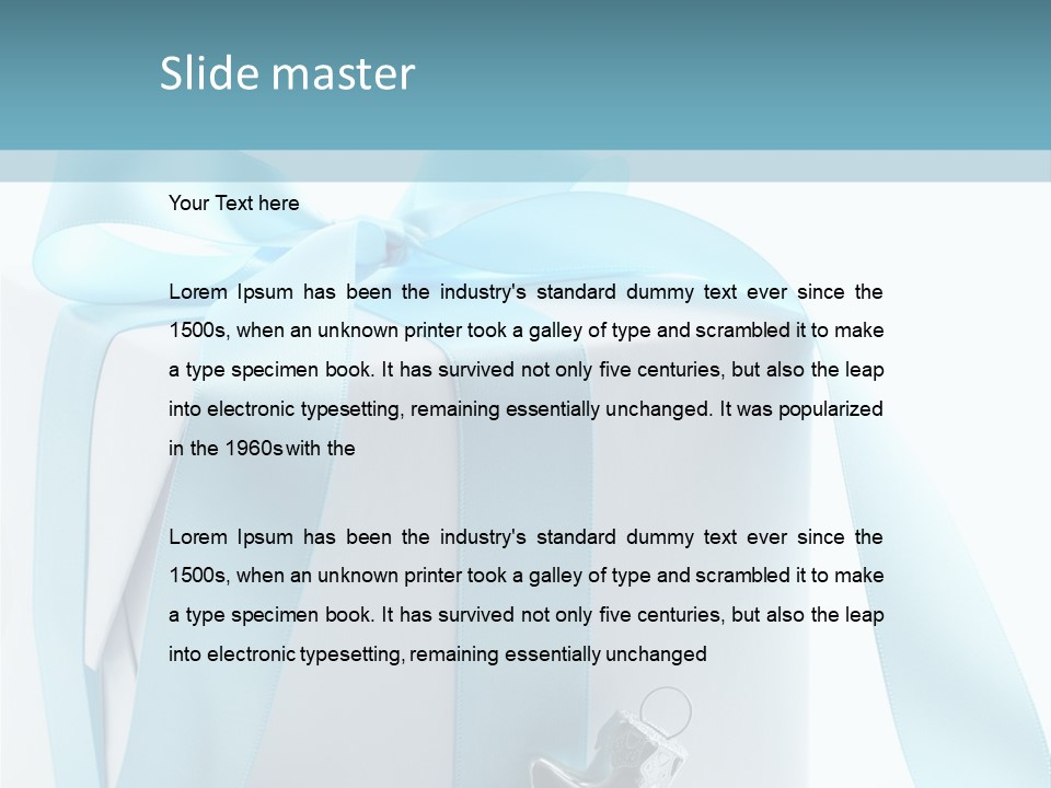 Box Paper Christmas PowerPoint Template