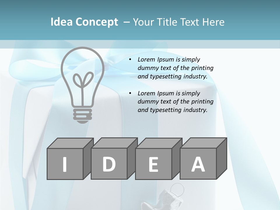 Box Paper Christmas PowerPoint Template