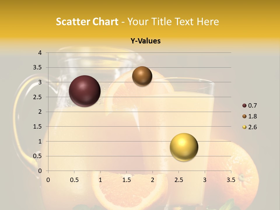 Orange Glassware Glass PowerPoint Template