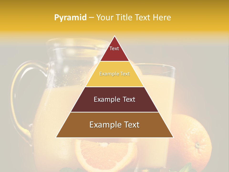 Orange Glassware Glass PowerPoint Template