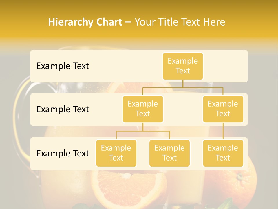Orange Glassware Glass PowerPoint Template