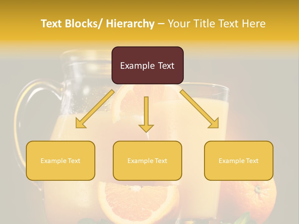 Orange Glassware Glass PowerPoint Template