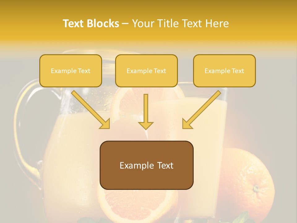 Orange Glassware Glass PowerPoint Template