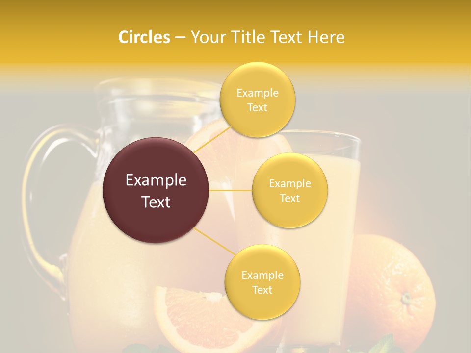 Orange Glassware Glass PowerPoint Template