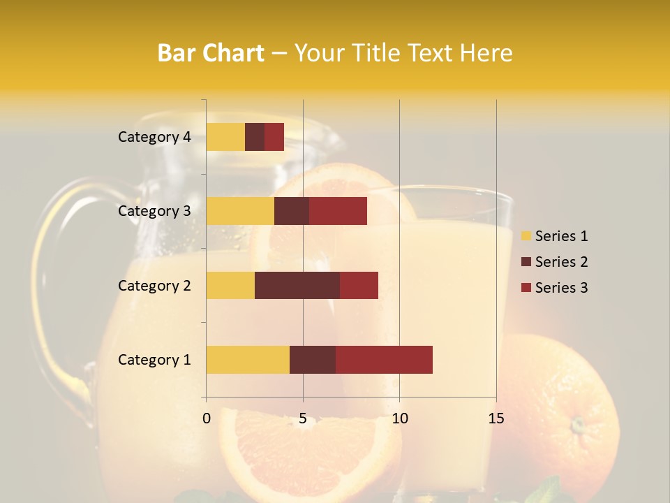 Orange Glassware Glass PowerPoint Template
