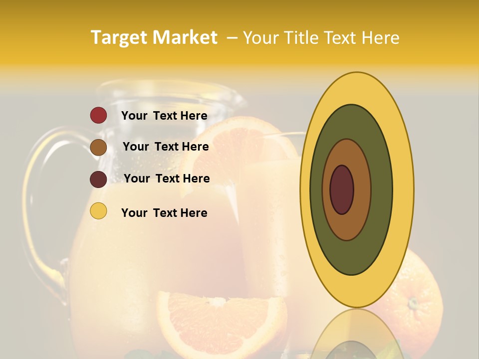 Orange Glassware Glass PowerPoint Template