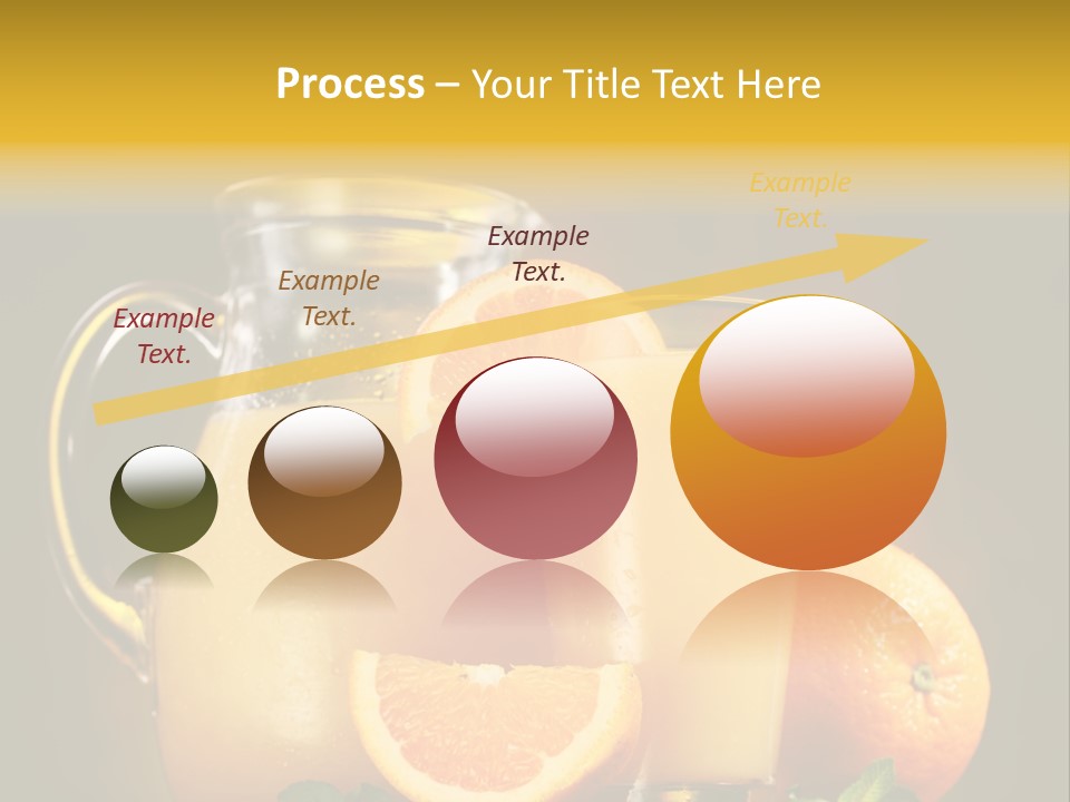 Orange Glassware Glass PowerPoint Template