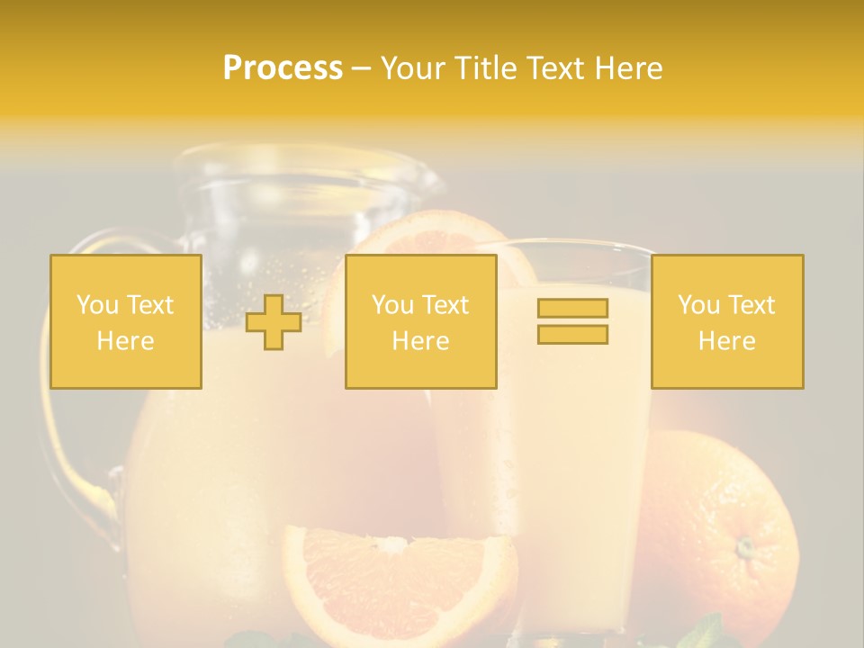 Orange Glassware Glass PowerPoint Template