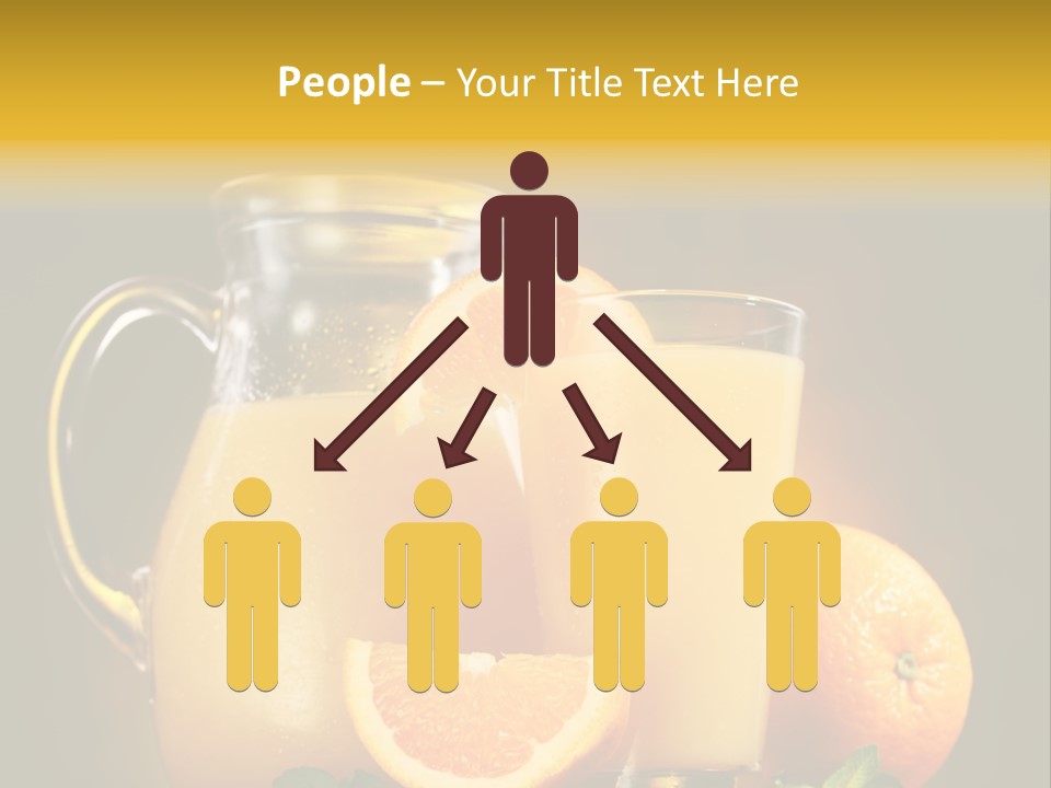 Orange Glassware Glass PowerPoint Template