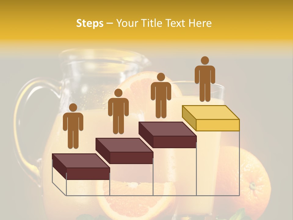 Orange Glassware Glass PowerPoint Template